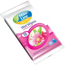 Pocket Wet Wipes Spring Flower 15 pcs